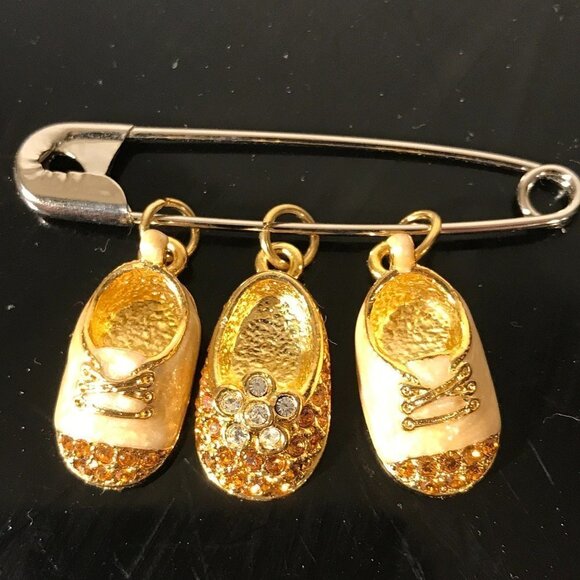 Firenza Baby Shoes 3 Shoe Charm Vtg Deadstock NWT Boy Girl Mothers day Gift Mom - Picture 3 of 5